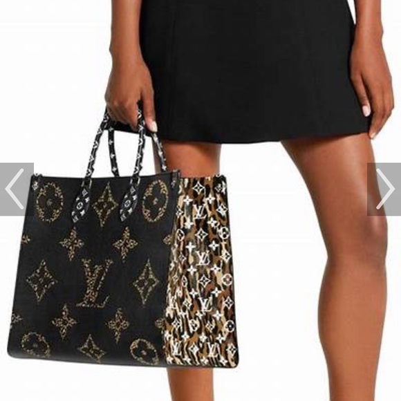 Louis Vuitton Handbags - Louis Vuitton On The Go GM Jungle Brown And Black Coated Canvas Tote